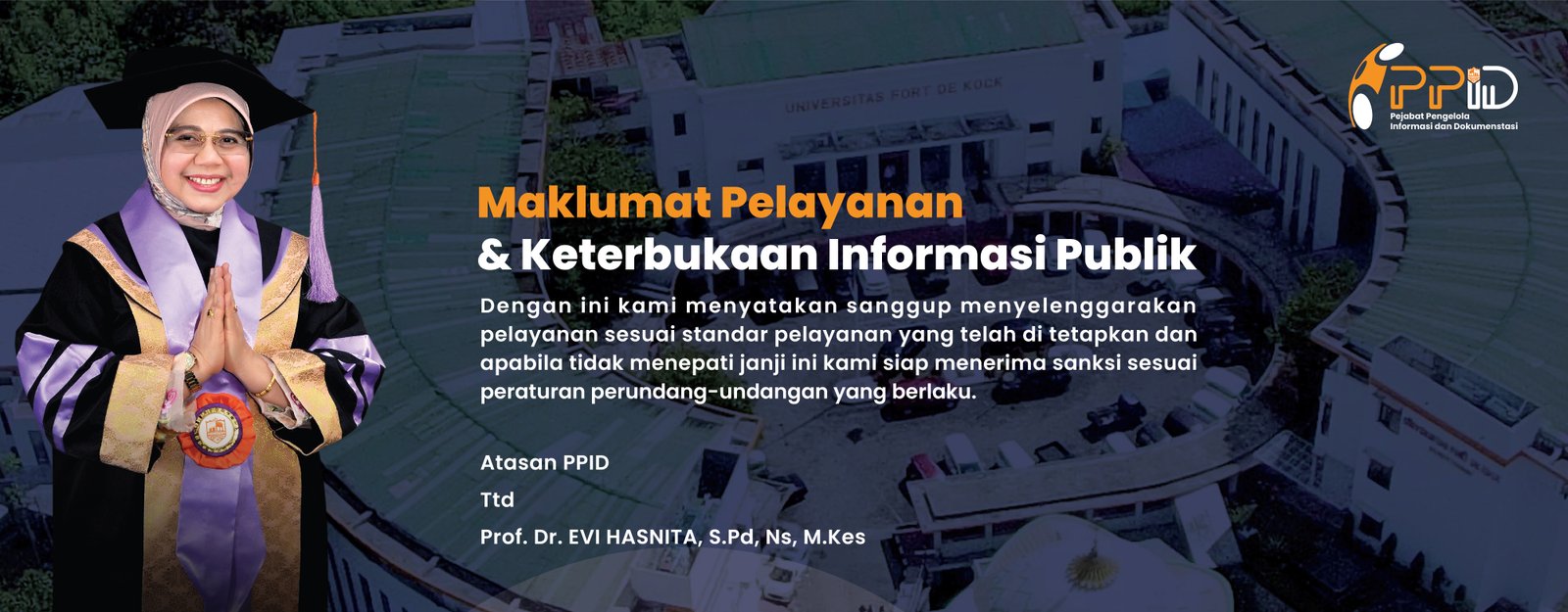 Banner PPID Universitas Fort de Kock